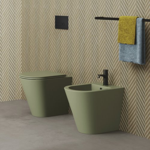 West One Bathrooms – FORMA Matt Nature Green