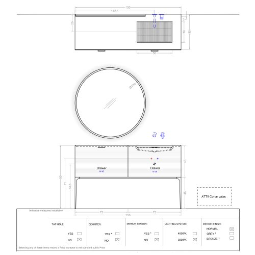 west one bathrooms CCC GRATEUNIT INB1 technical