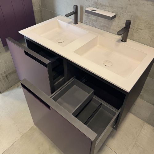 west one bathrooms online Antoniolupi Atelier Vanity Unit Set in Vino 4