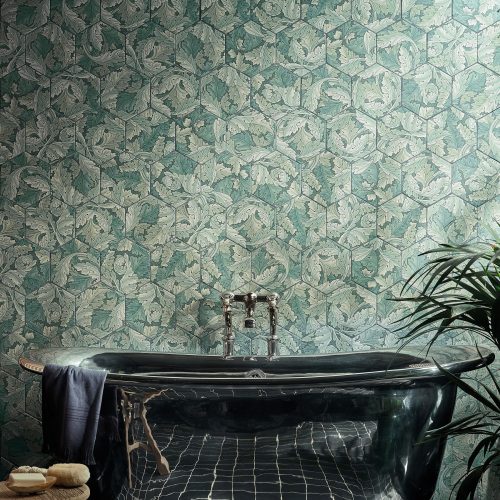 West One Bathrooms Folly Moss and VS Floor Anthracite Field CREDIT  CATCHPOLE & RYE BATHTUB