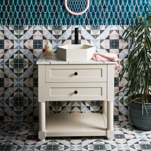 West One Bathrooms Kaleidoscope Skipper and Preen Plumeology Verdigris (1)