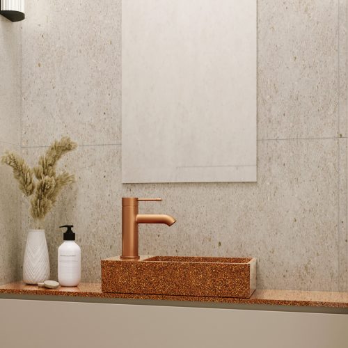 West One Bathrooms – Woodio C40S Clay lifestyle