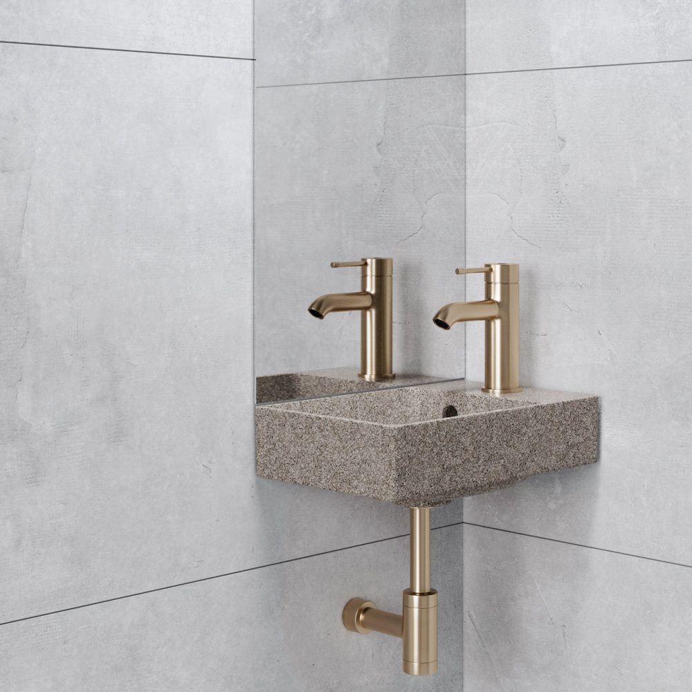 West One Bathrooms – Woodio C40S Mud closeup RIGHT
