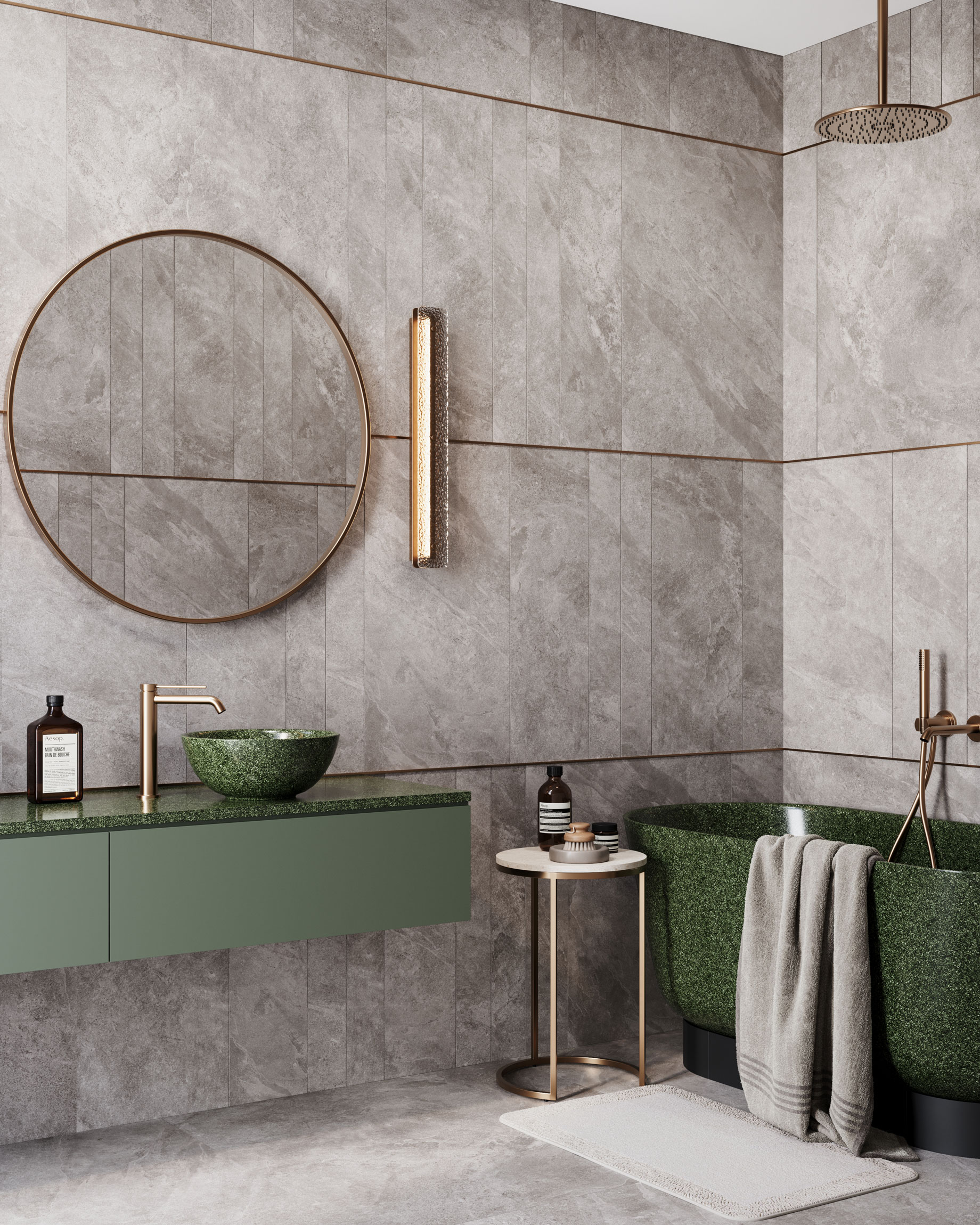West One Bathrooms Woodio S32 Moss lifestyle