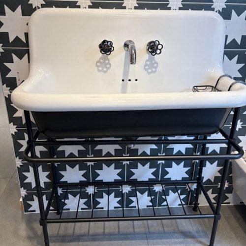 west one bathrooms clearance Broadway basin and stand in black 1